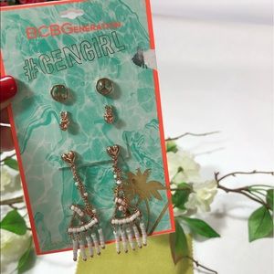 BCBGeneration “Peace Out” Set of 4 Earrings